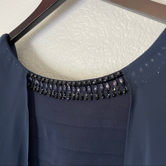 NWT ADRIANNA PAPELL Mother Of The Bride Dress size 6 Eclipse - Picture 5 of 6